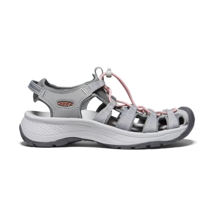 Shop KEEN Astoria West Sandal Pour Femme   |   Grey/Coral