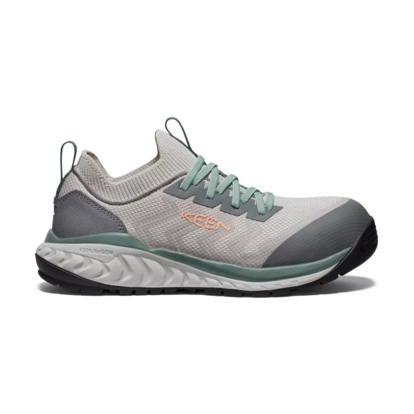 Store KEEN CSA Arvada Shift Work Sneaker Pour Femme   |  Steel Grey/Granite Green SteelGrey/GraniteGreen