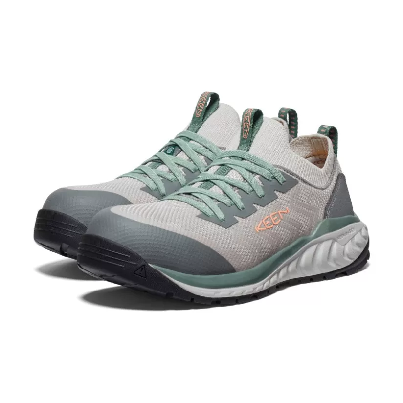Store KEEN CSA Arvada Shift Work Sneaker Pour Femme   |  Steel Grey/Granite Green SteelGrey/GraniteGreen