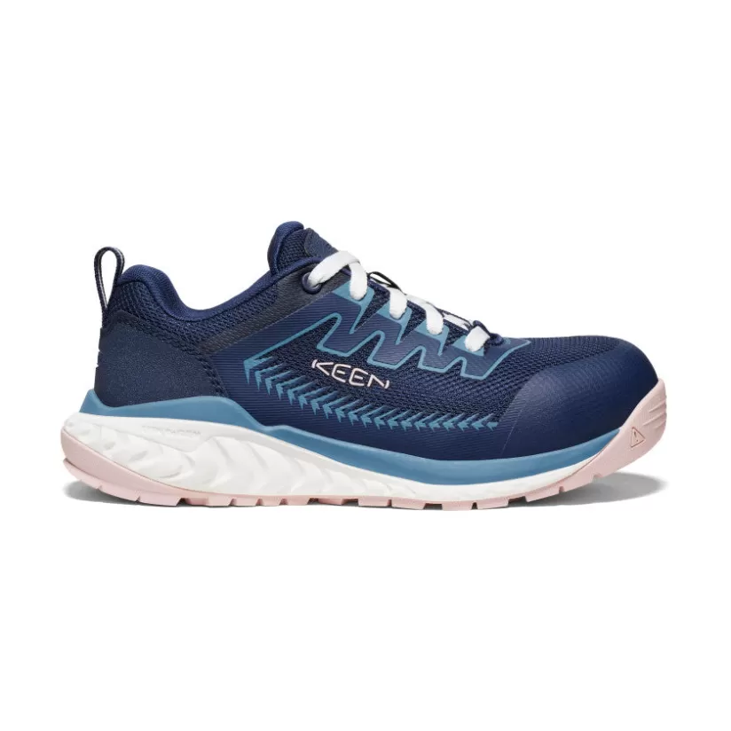 Store KEEN CSA Arvada Work Sneaker (Carbon-Fiber Toe) Pour Femme   |  Naval Academy/Peach Whip NavalAcademy/PeachWhip