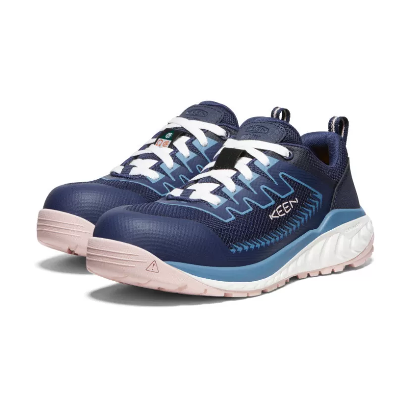 Store KEEN CSA Arvada Work Sneaker (Carbon-Fiber Toe) Pour Femme   |  Naval Academy/Peach Whip NavalAcademy/PeachWhip