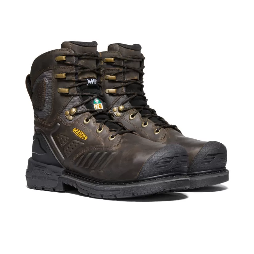 Best KEEN CSA Philadelphia+ 8" Internal MET Waterproof Boot (Carbon-Fiber Toe) Pour Homme   |  Cascade Brown/Black CascadeBrown/Black