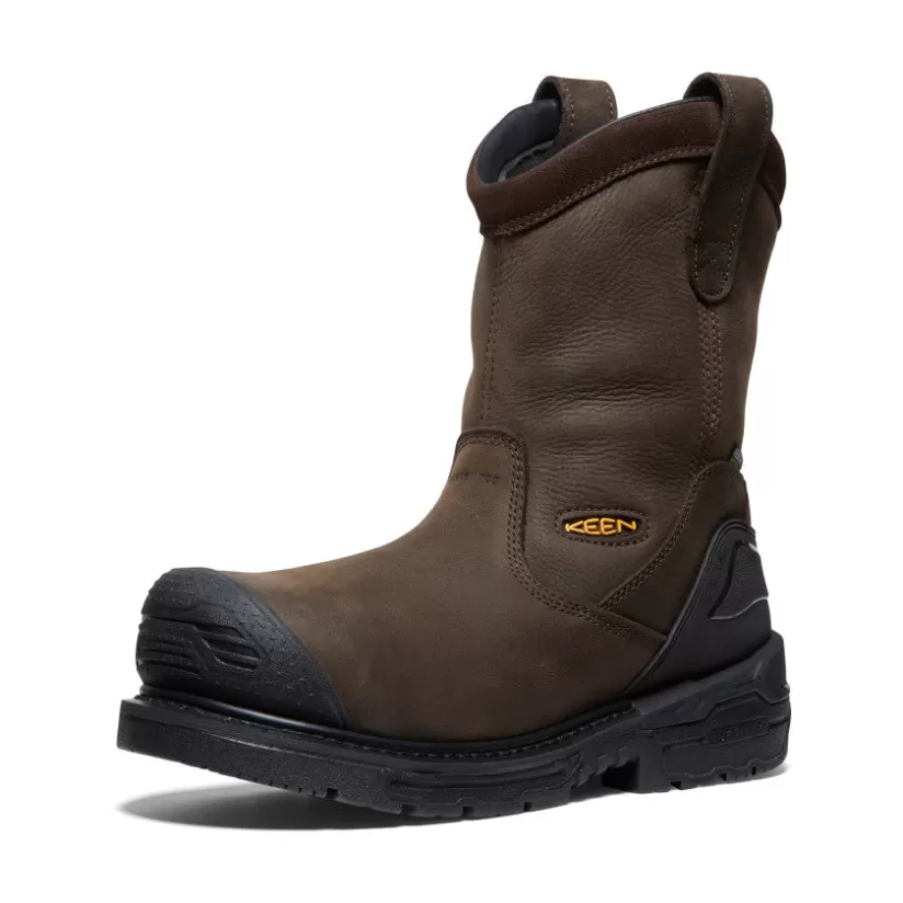 Discount KEEN CSA Philadelphia Wellington Waterproof (Carbon-Fiber Toe) Pour Homme   |  Cascade Brown/Black CascadeBrown/Black