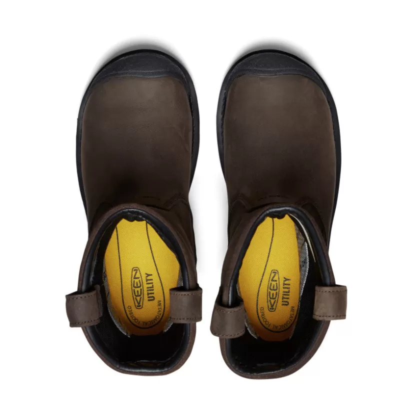 Discount KEEN CSA Philadelphia Wellington Waterproof (Carbon-Fiber Toe) Pour Homme   |  Cascade Brown/Black CascadeBrown/Black