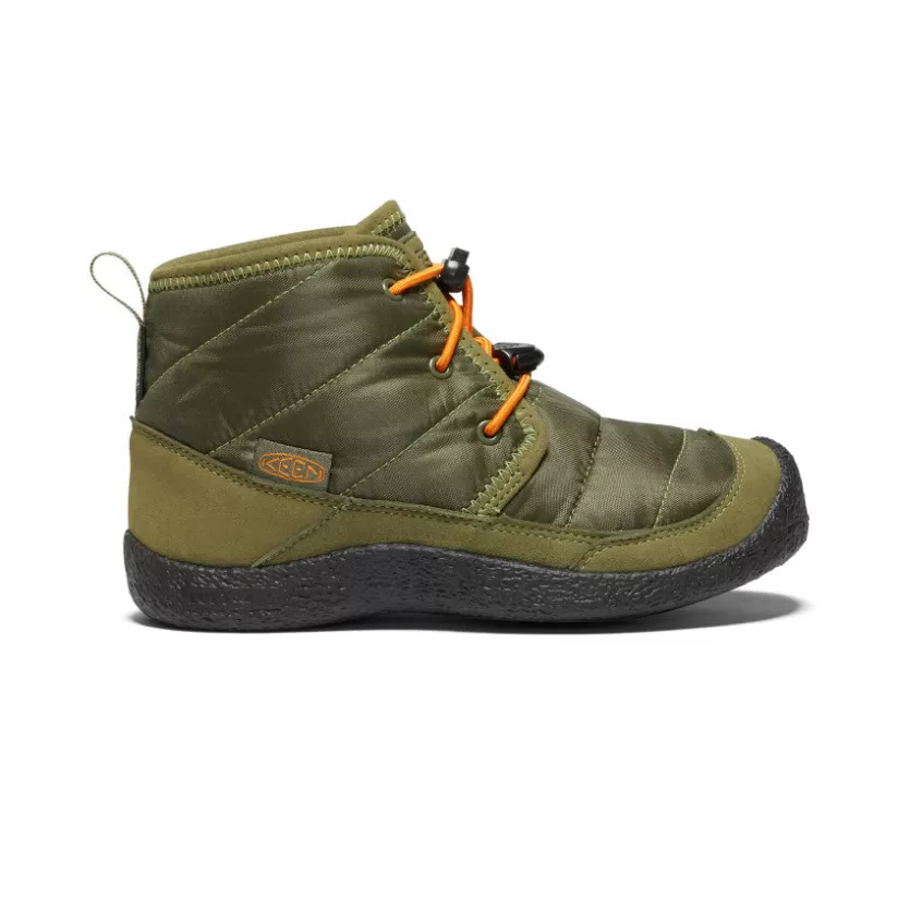 Sale KEEN Howser II Waterproof Chukka Pour Jeunes   |  Capulet Olive/Russet Orange CapuletOlive/RussetOrange