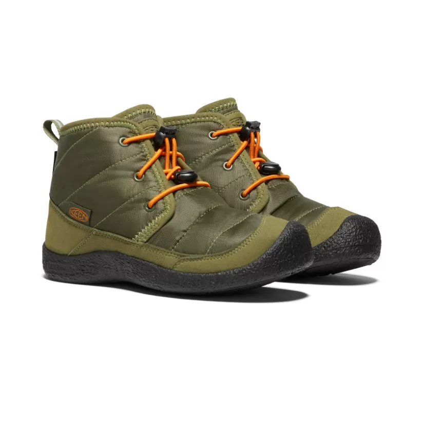Sale KEEN Howser II Waterproof Chukka Pour Jeunes   |  Capulet Olive/Russet Orange CapuletOlive/RussetOrange