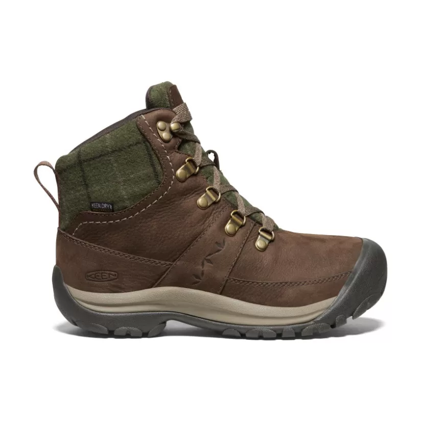 Best Sale KEEN Kaci III Winter Waterproof Boot Pour Femme   |  Dark Earth/Green Plaid DarkEarth/GreenPlaid