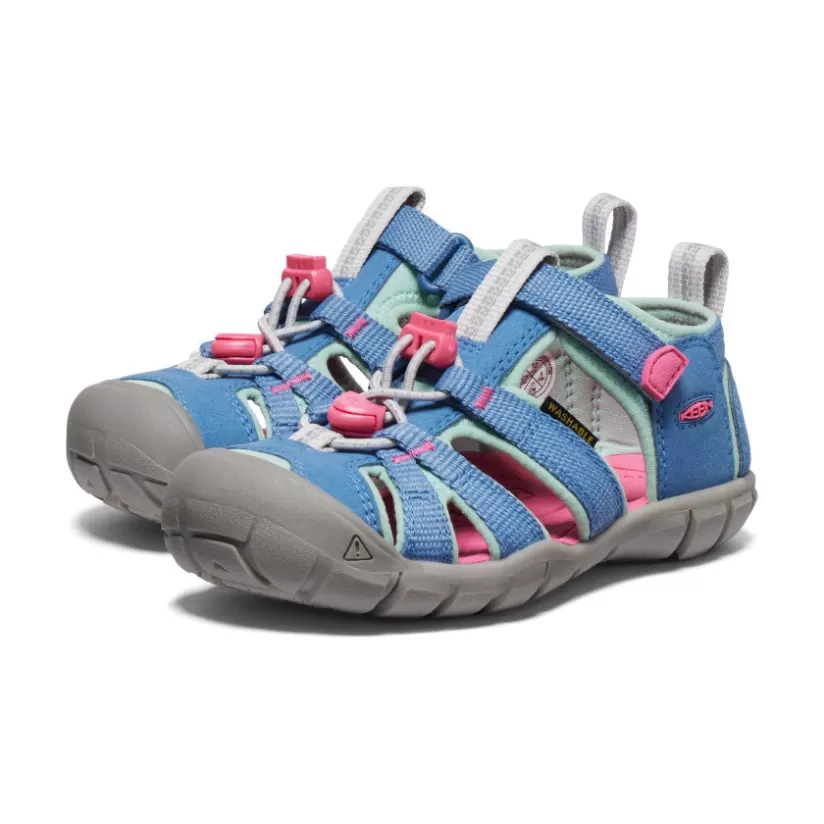 Shop KEEN Seacamp II CNX Pour Petit Enfants   |  Coronet Blue/Hot Pink CoronetBlue/HotPink