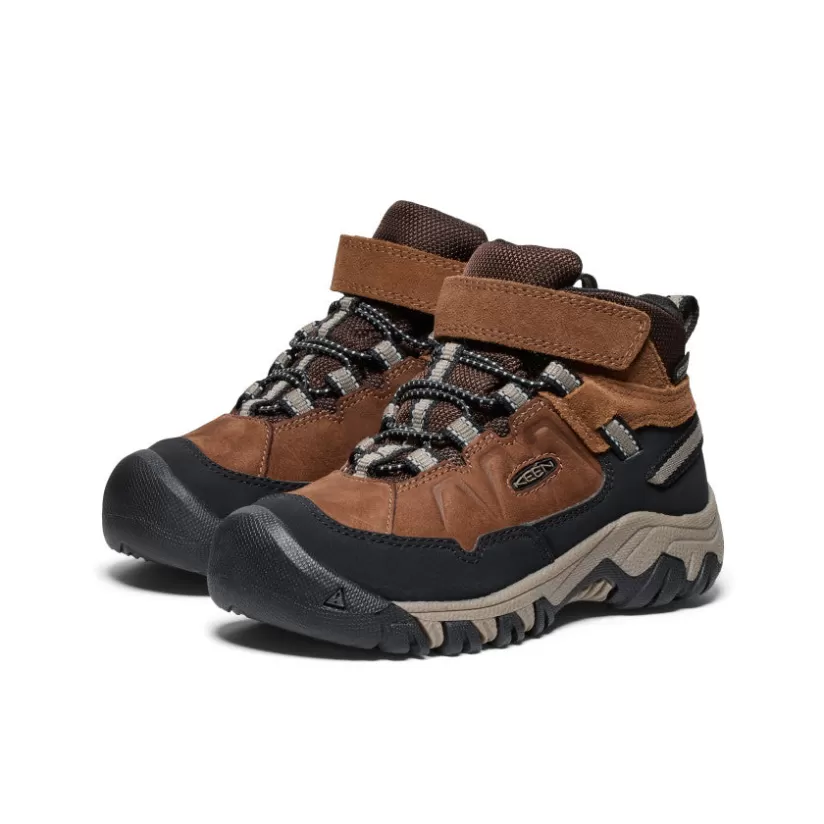 Outlet KEEN Targhee IV Waterproof Hiking Boot Pour Enfants   |   Bison/Brindle