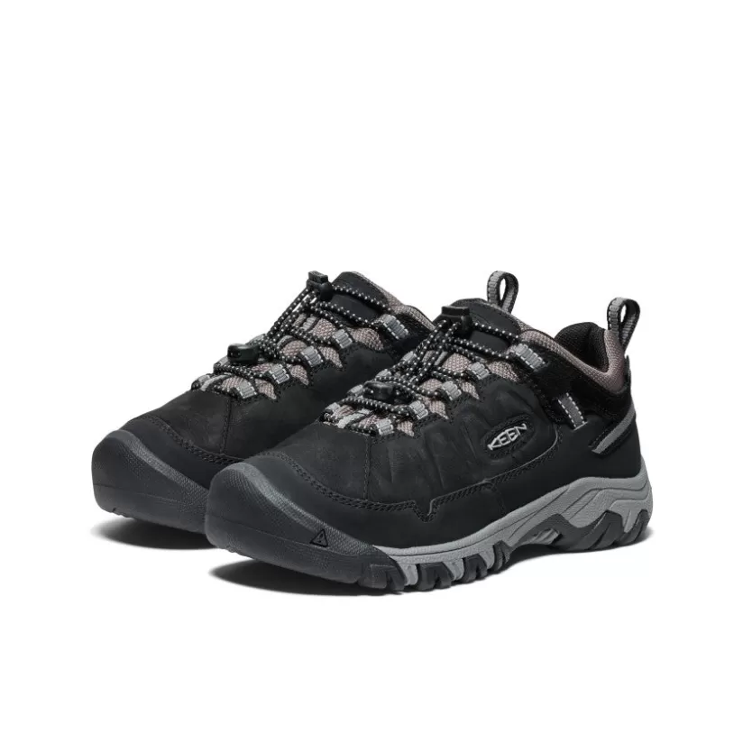 New KEEN Targhee IV Waterproof Hiking Shoe Pour Jeunes   |  Black/Steel Grey Black/SteelGrey